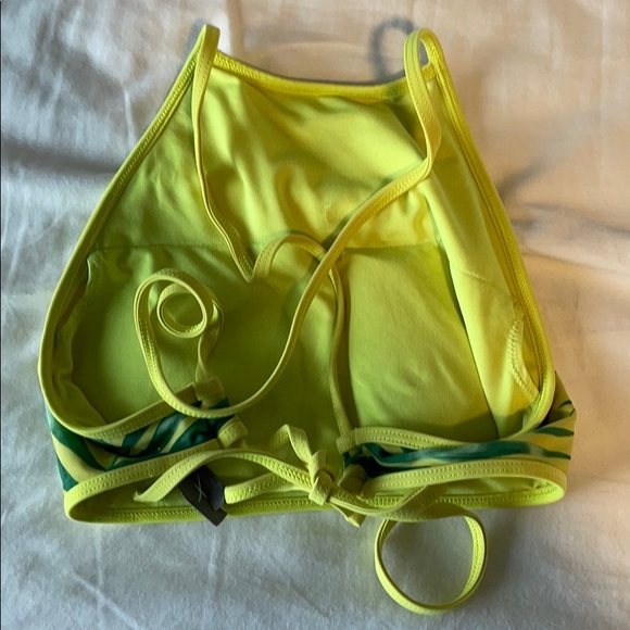 Aerie Palm Leaf Patterned High Neck Bikini - Picture 4 of 5